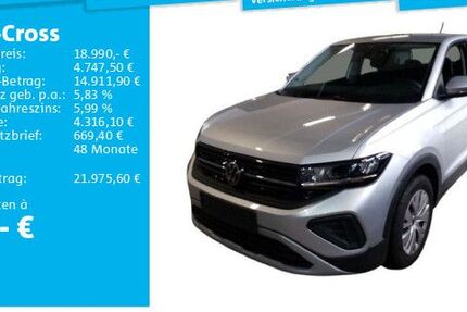 VW T-Cross 4.963 km 18.990 &euro; Hannover 30655
