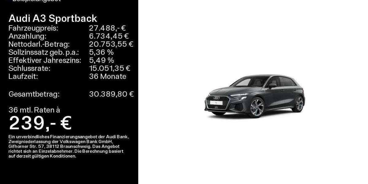 Audi A3 50.800 km 27.488 &euro; Mühlheim a. Main 63165