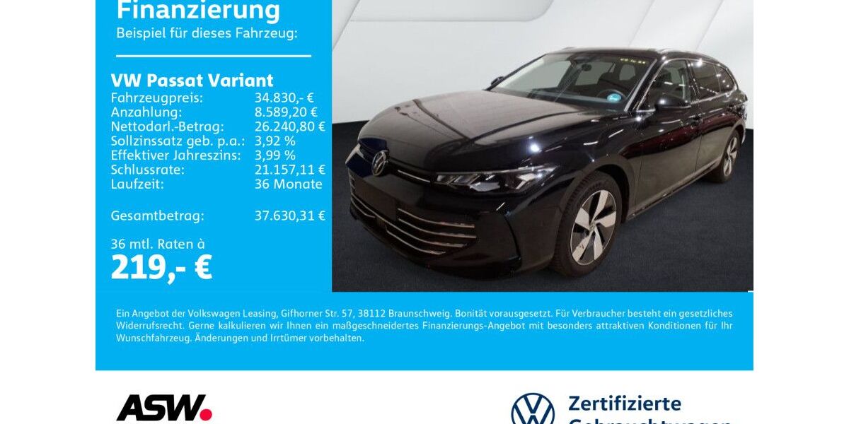 VW Passat Variant 13.400 km 34.830 &euro; Neckarsulm 74172
