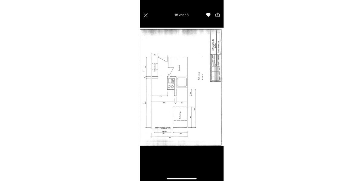 Etagenwohnung Gießen Allendorf - 1 Zimmer, 19 m&sup2;, 97.500&euro; | Angebot:25125268