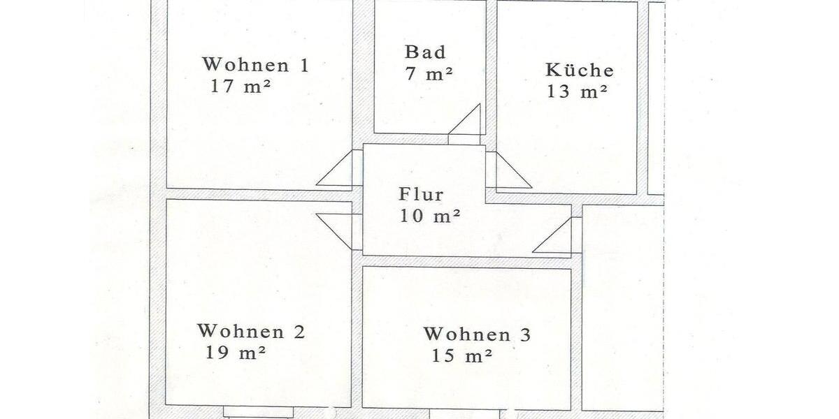 Etagenwohnung Großräschen - 3 Zimmer, 82 m&sup2;, 530&euro; | Angebot:26662170