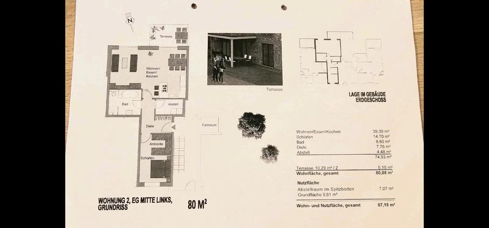 Erdgeschoßwohnung Nienhagen - 2 Zimmer, 80 m&sup2;, 275.000&euro; | Angebot:25645828