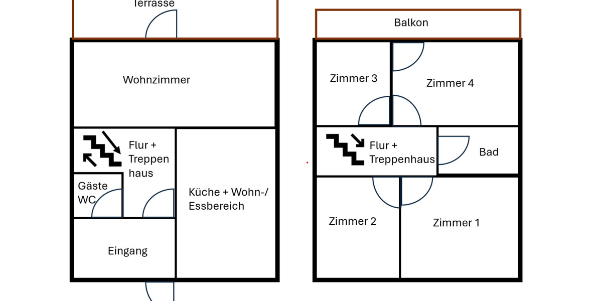 Reiheneckhaus mit großem Garten und Garage 5 zimmer