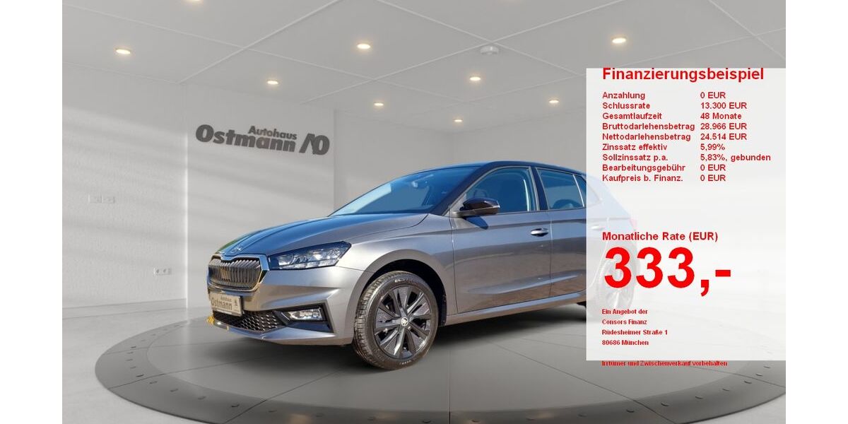 Skoda Fabia 3.000 km 20.880 &euro; Bad Arolsen 34454