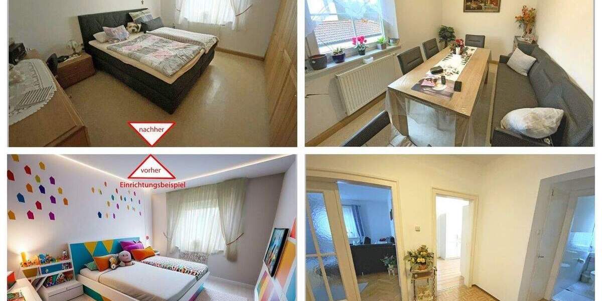 Etagenwohnung Maxhütte-Haidhof Maxhütte - 4 Zimmer, 106 m&sup2;, 219.000&euro; | Angebot:25674604