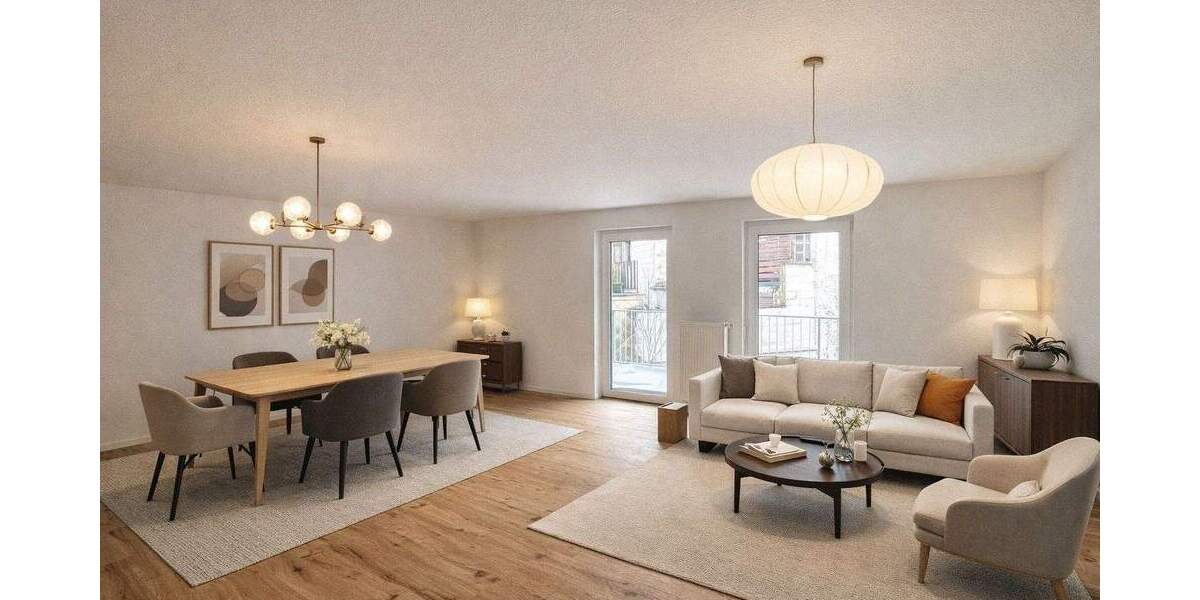 Etagenwohnung Kaiserslautern Innenstadt - 3 Zimmer, 94 m&sup2;, 1.100&euro; | Angebot:25691145