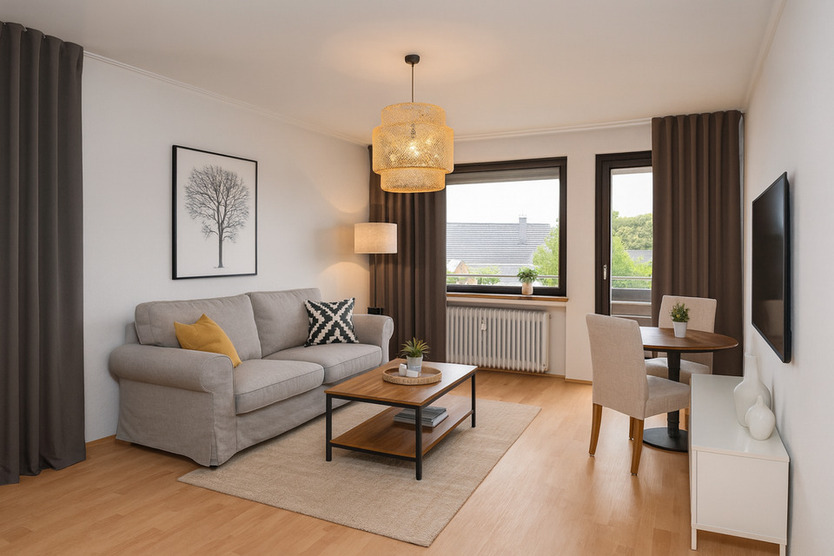 2-Zimmer-ETW, 52 m², Balkon, Stellplatz, Keller, zentral in Delme zimmer