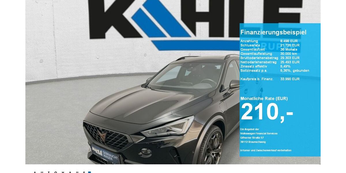 Cupra Formentor 41.560 km 33.990 &euro; Walsrode 29664