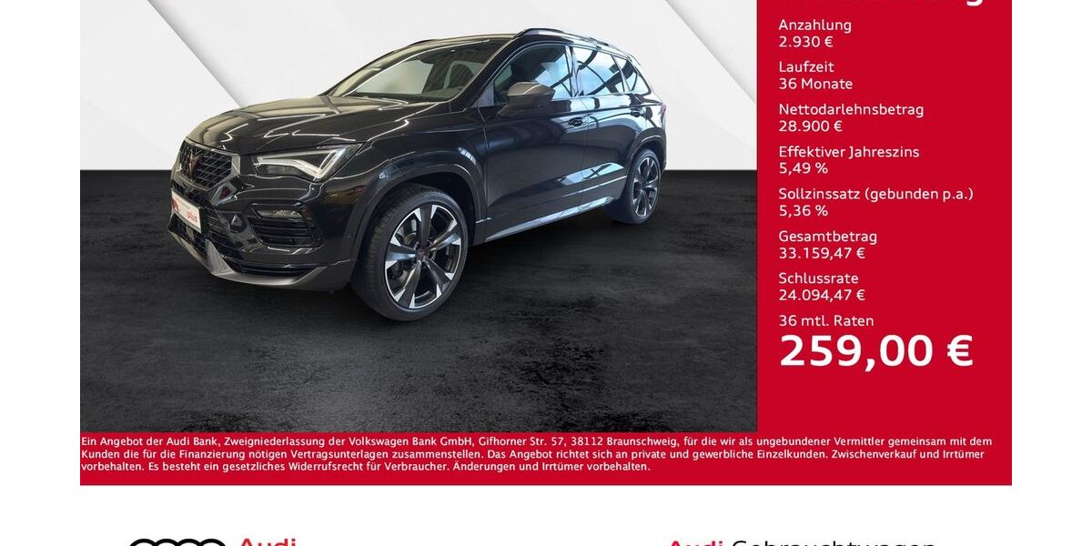 Cupra Ateca 29.150 km 30.830 &euro; Giessen 35394