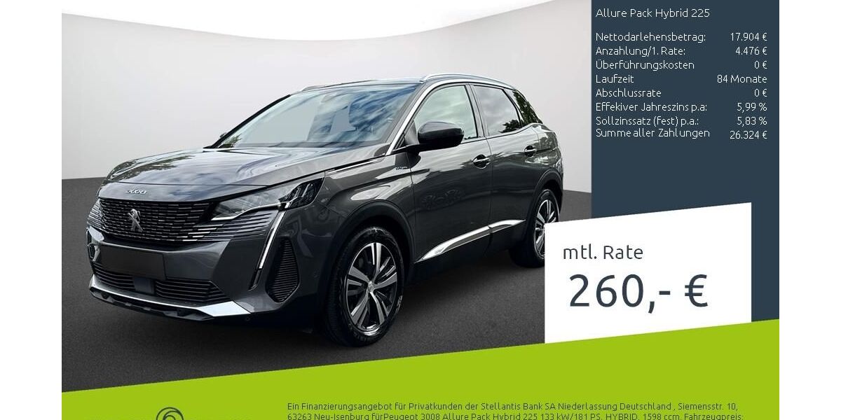 Peugeot 3008 62.125 km 21.780 &euro; Dülmen 48249