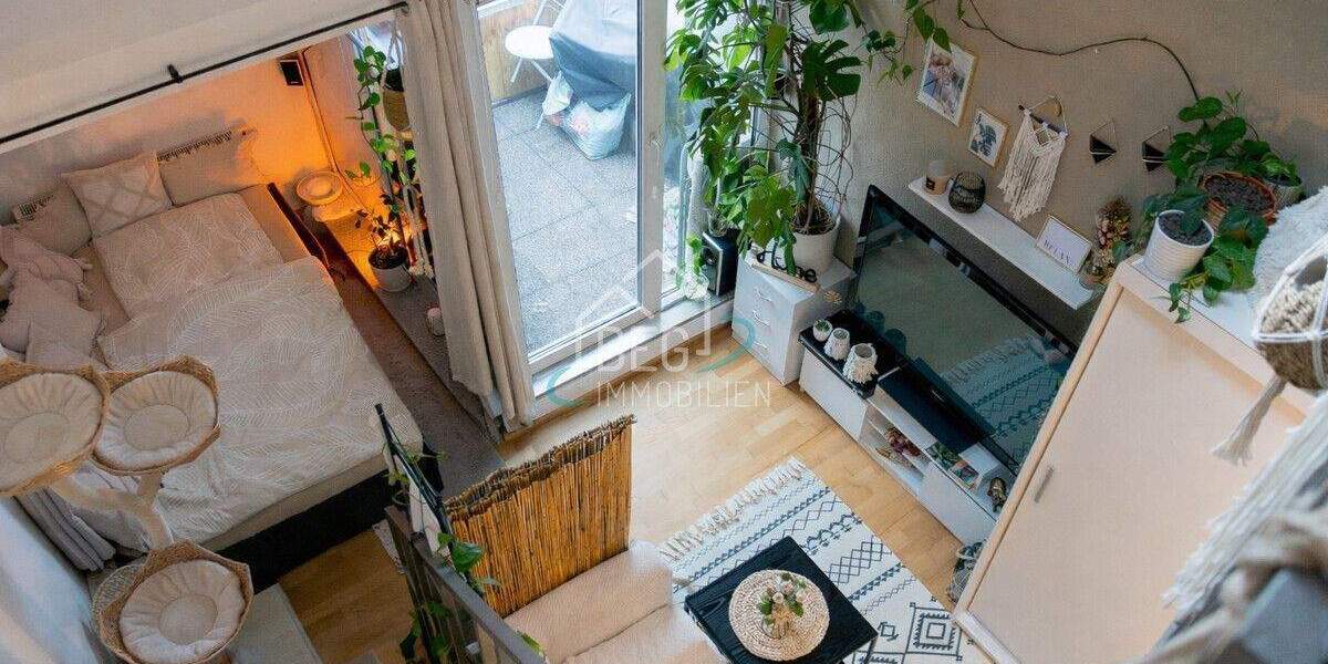 Ideal für Singles oder Anleger: 1,5 Zimmer Maisonettewohnung mit Loggia & TG-Stellpatz 1 zimmer