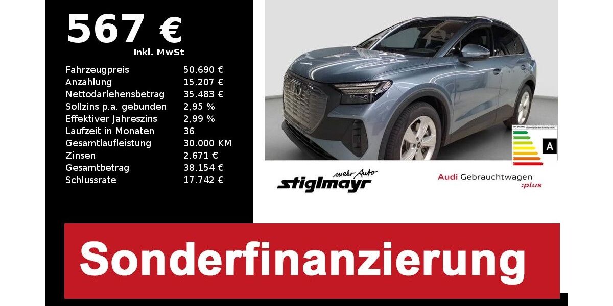 Audi Q4 e-tron 6.511 km 50.690 &euro; Pfaffenhofen 85276