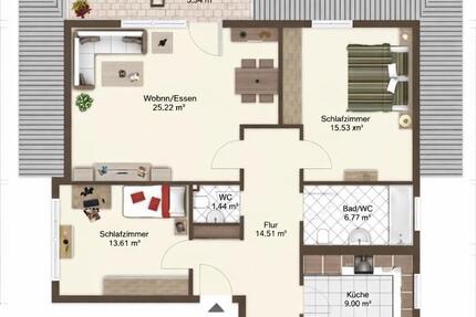 Eigentumswohnung 3 Zimmer Wohnung 96 qm 3 zimmer