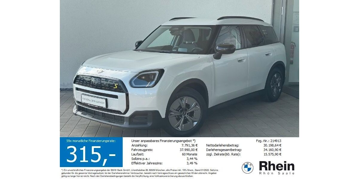 Mini Countryman SE (Cooper) 14.906 km 36.990 &euro; Salz 97616