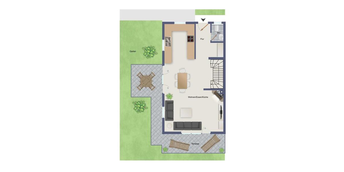 Diesen Ausblick schon beim Aufwachen genießen Großzügige Doppelhaushälfte in Aidling 4 zimmer