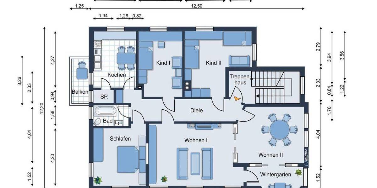 Etagenwohnung Bad Salzuflen Schötmar - 6 Zimmer, 141 m&sup2;, 229.000&euro; | Angebot:26643997