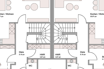 DHH rechts in Bahnhofsnähe Augustfehn Erstbezug 5 zimmer