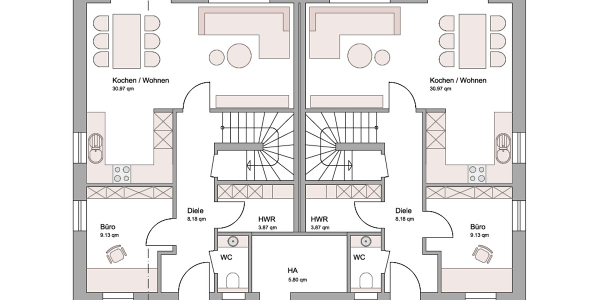 DHH rechts in Bahnhofsnähe Augustfehn Erstbezug 5 zimmer