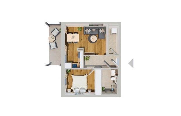 Erdgeschoßwohnung Abensberg - 2 Zimmer, 56 m&sup2;, 930&euro; | Angebot:26150638