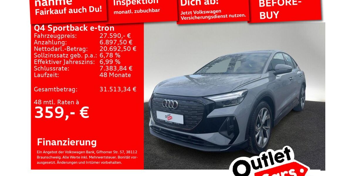 Audi Q4 e-tron 75.664 km 27.590 &euro; Senden 89250