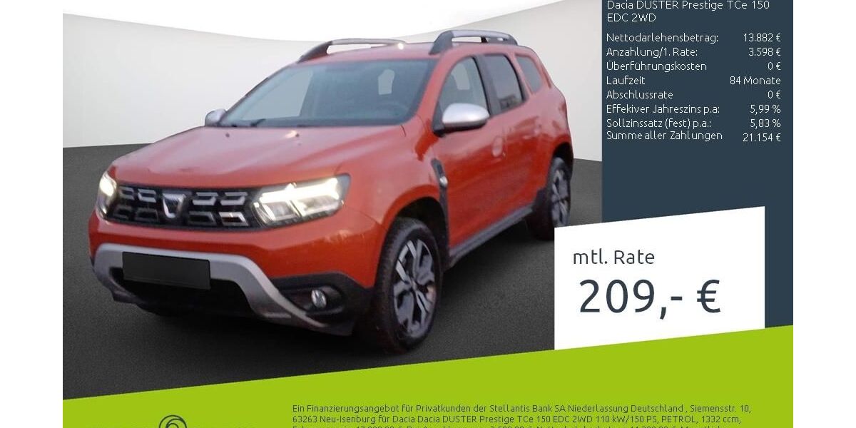 Dacia Duster 61.279 km 17.270 &euro; Ahaus 48683