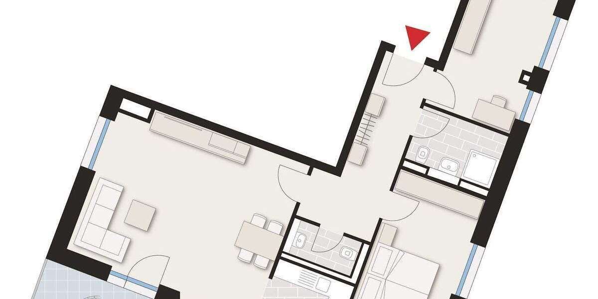 Etagenwohnung Stuttgart Nord - 3 Zimmer, 90 m&sup2;, 1.562&euro; | Angebot:23985902