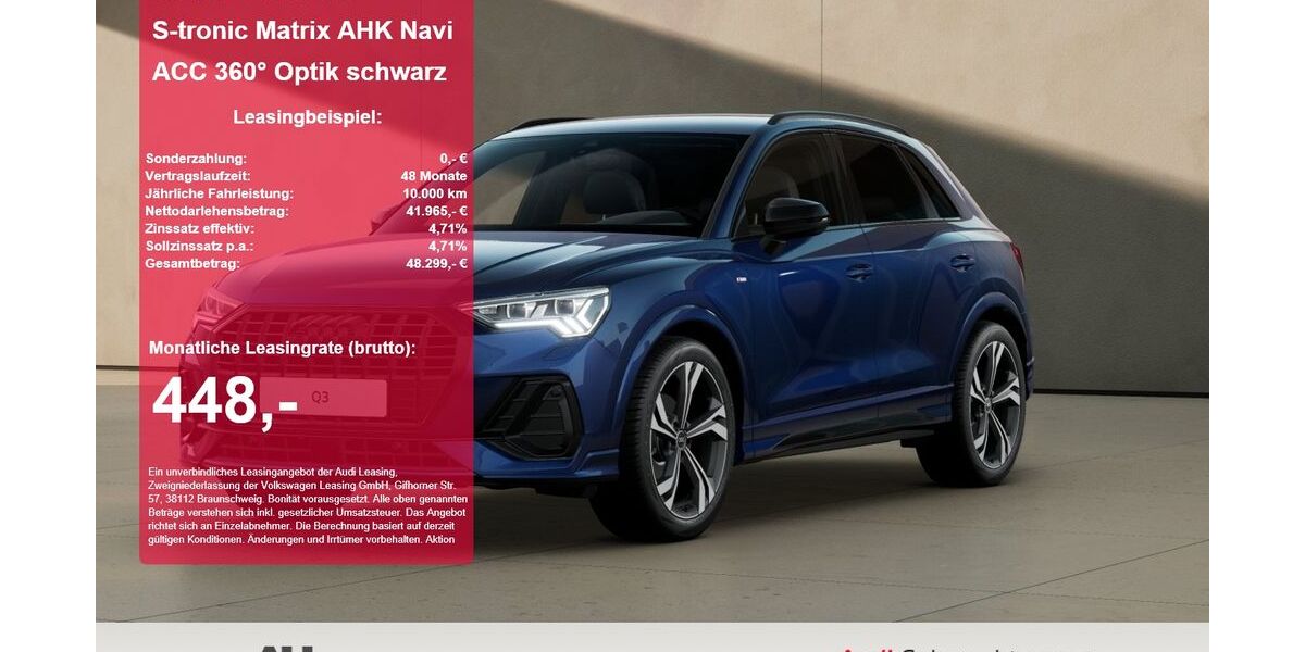 Audi Q3 3.768 km 41.965 &euro; Osterode 37520