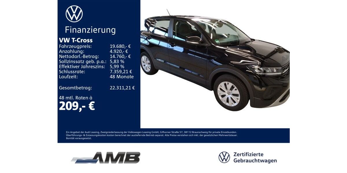 VW T-Cross 8.130 km 19.680 &euro; Borna 04552
