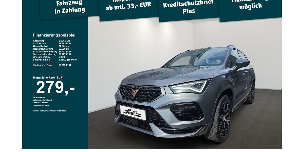 Cupra Ateca 37.095 km 31.799 &euro; Kaufbeuren 87600