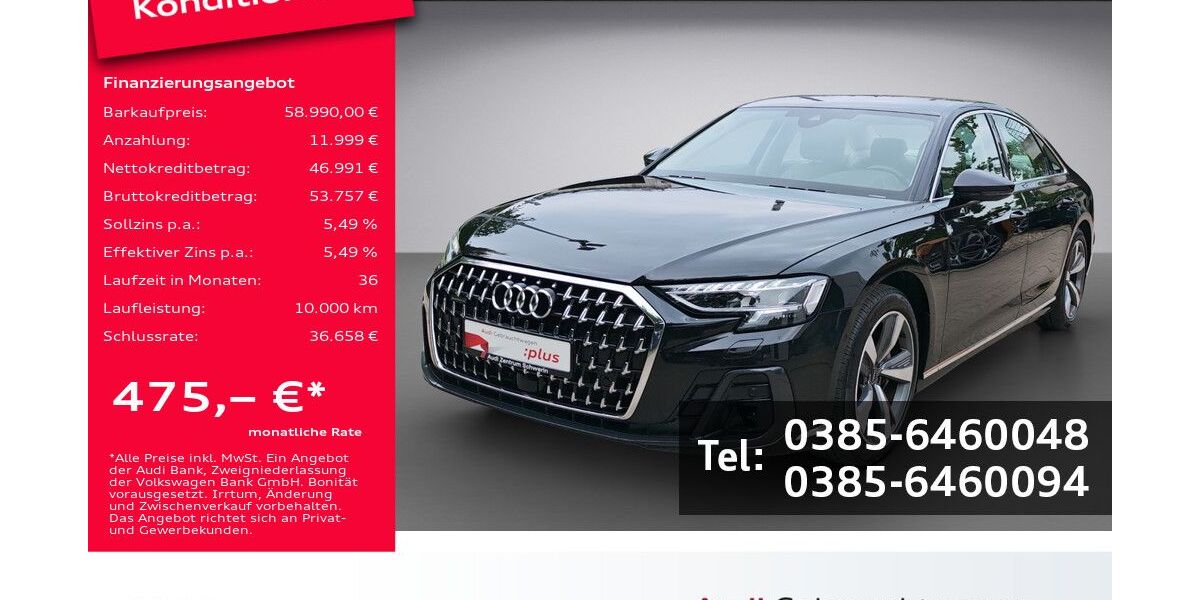 Audi A8 50.800 km 58.990 &euro; Schwerin 19061