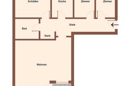 Wohnung Weener - 4 Zimmer, 81 m&sup2;, 1.000&euro; | Angebot:25416272