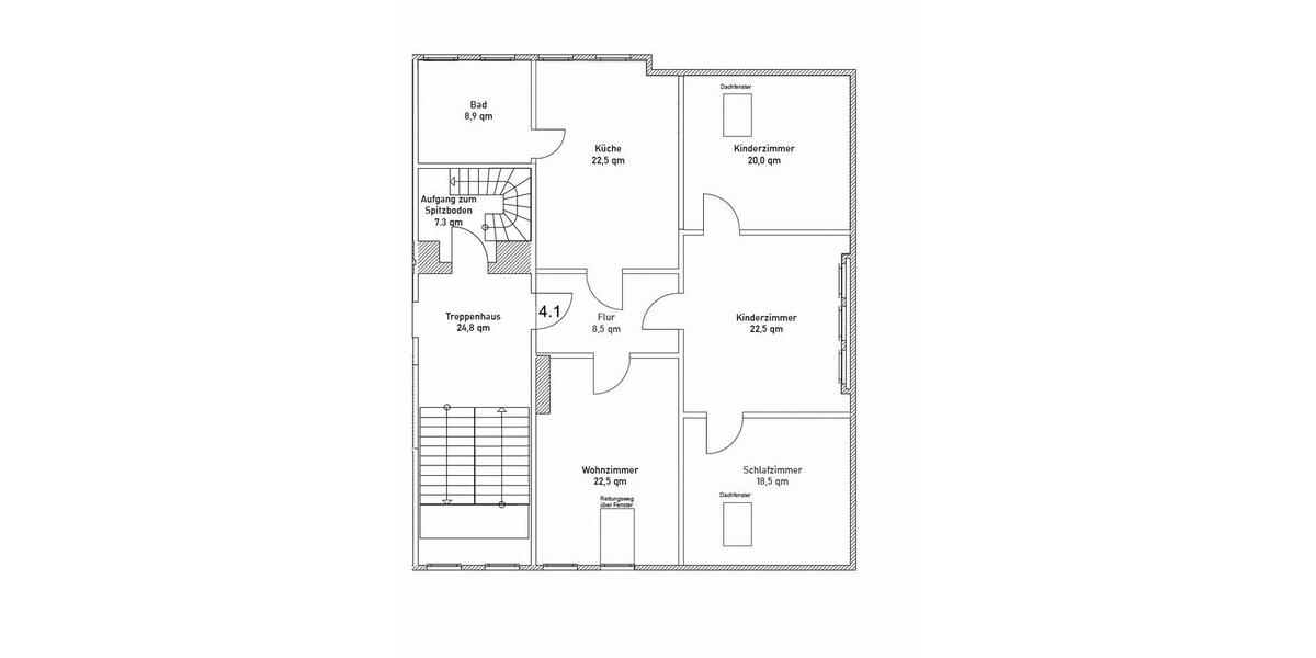Dachgeschoßwohnung Zella-Mehlis Mehlis - 3.5 Zimmer, 110 m&sup2;, 925&euro; | Angebot:25751696