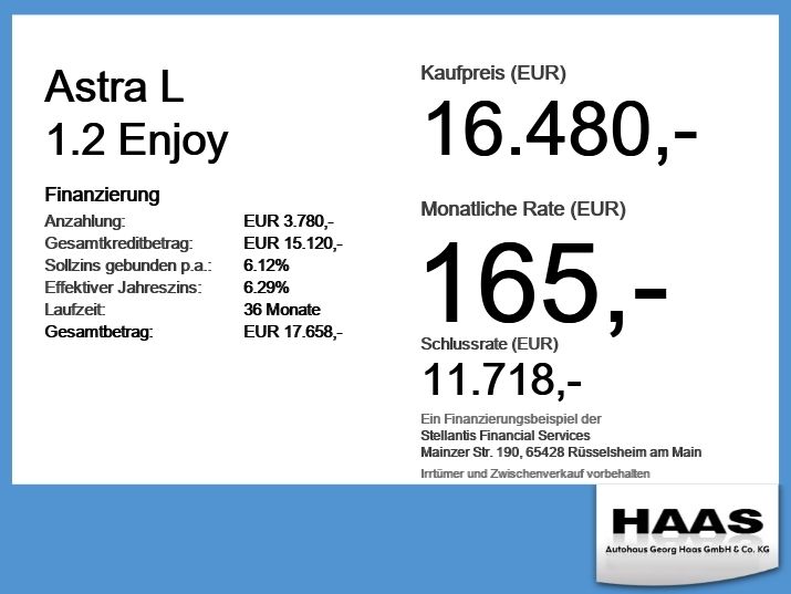 Opel Astra 21.000 km 16.480 &euro; Augsburg 86159