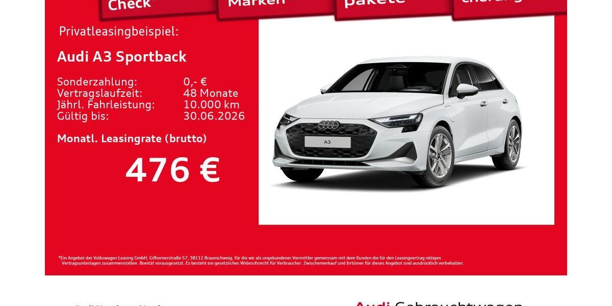 Audi A3 7.780 km 39.890 &euro; Hamburg 22419