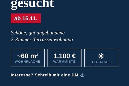 Wohnung Hamburg Schnelsen - 2 Zimmer, 60 m&sup2;, 1.100&euro; | Angebot:27736669