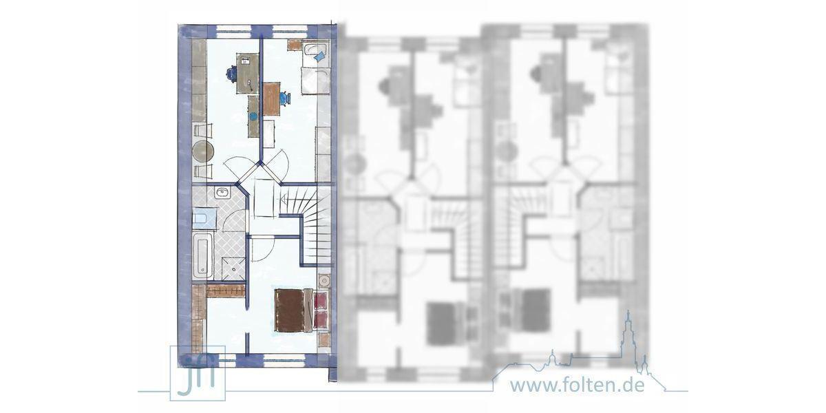 Reihenhaus Wiesmoor - 4 Zimmer, 102 m&sup2;, 1.125&euro; | Angebot:25148512