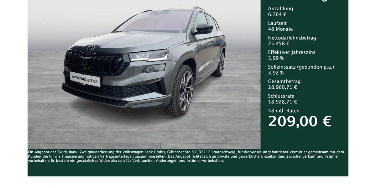 Skoda Karoq 11.399 km 32.222 &euro; Dortmund 44269