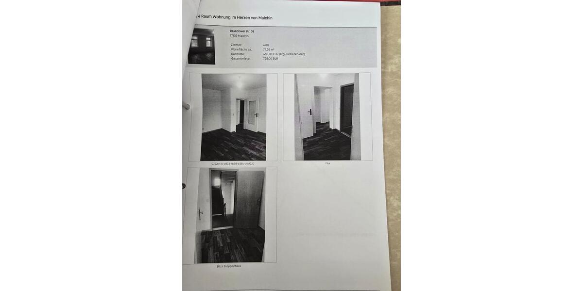 4 Raum Wohnung in Malchin 4 zimmer