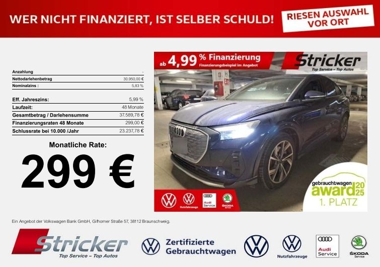 Audi Q4 e-tron 35.178 km 30.949 &euro; Horn-Bad Meinberg 32805