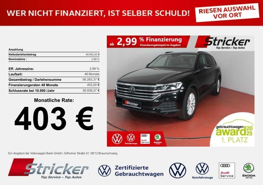 VW Touareg 25.563 km 49.949 &euro; Horn-Bad Meinberg 32805