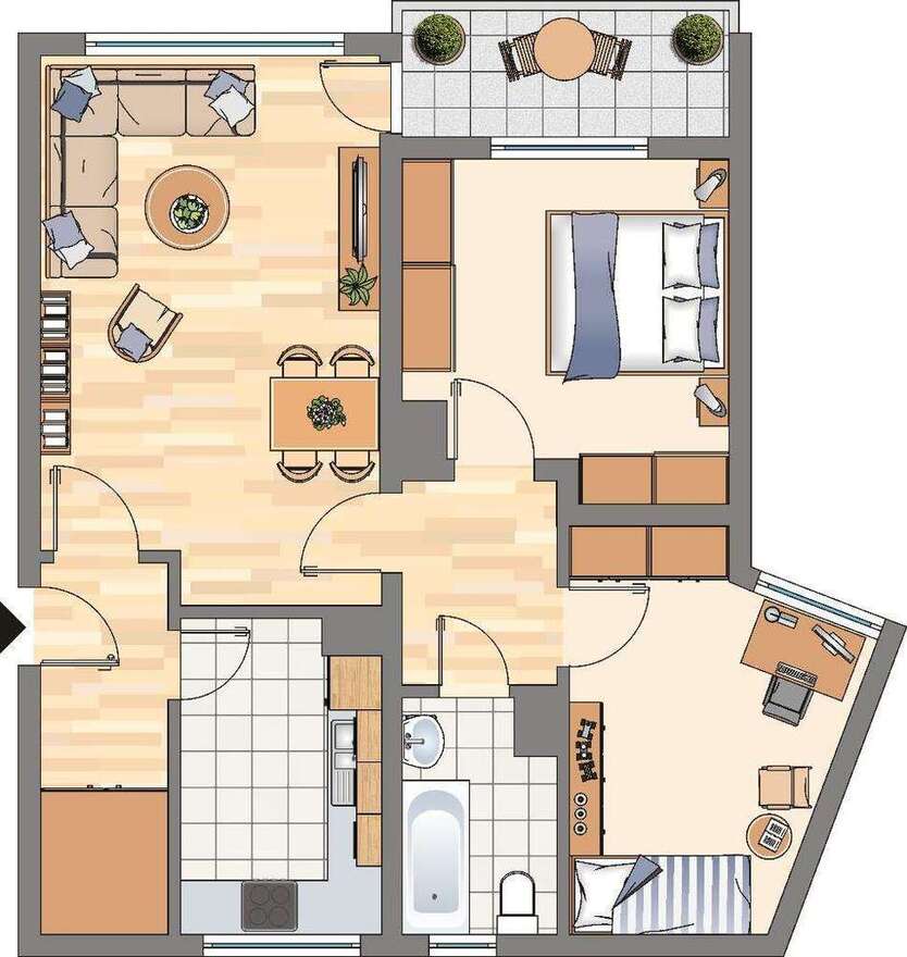 Wohnung zum Mieten in Dortmund 545 € 65 m²