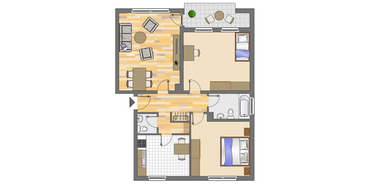 Etagenwohnung Leverkusen Opladen - 5 Zimmer, 82 m&sup2;, 765&euro; | Angebot:25394170