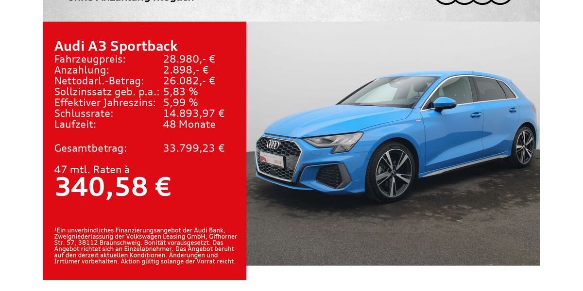 Audi A3 20.000 km 28.980 &euro; Würzburg 97076