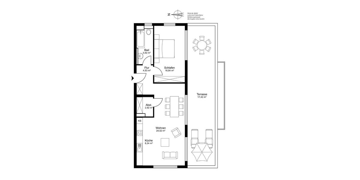 Einfamilienhaus Rastatt - 2.5 Zimmer, 70 m&sup2;, 1.200&euro; | Angebot:26424783