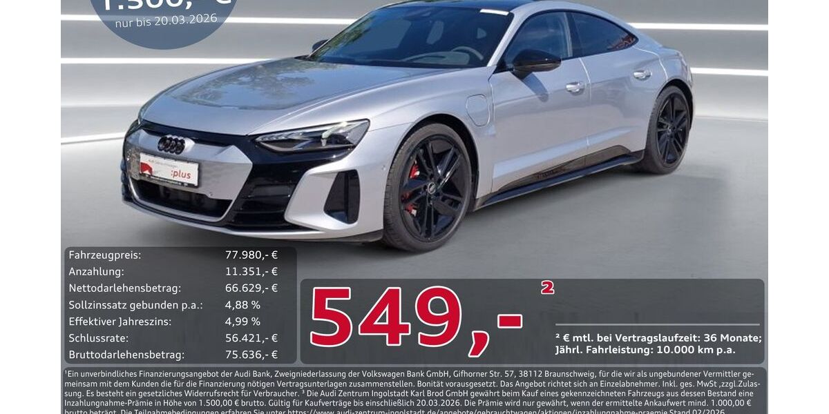 Audi RS e-tron GT 21.296 km 72.850 &euro; Ingolstadt 85057