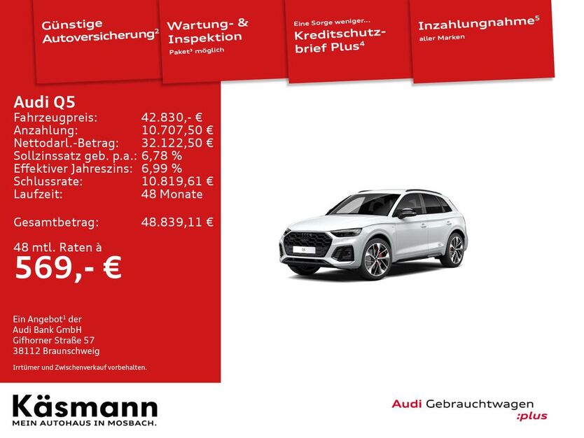 Audi Q5 91.928 km 42.830 € Mosbach 74821