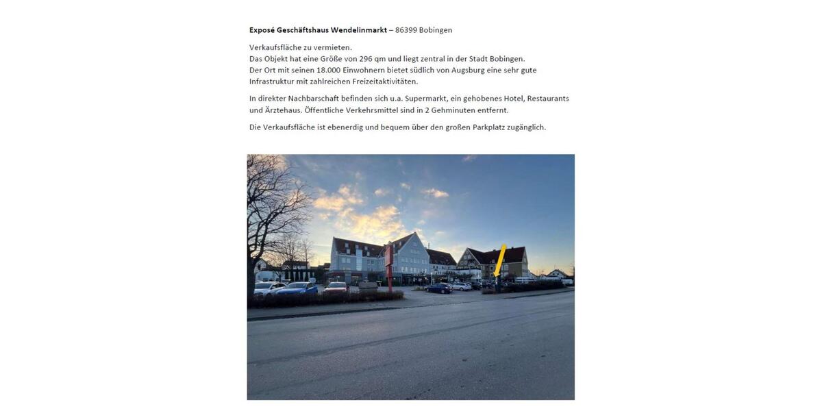 Gewerbe zu vermieten - Bobingen - Büro, Laden, Fitness, Massage zimmer