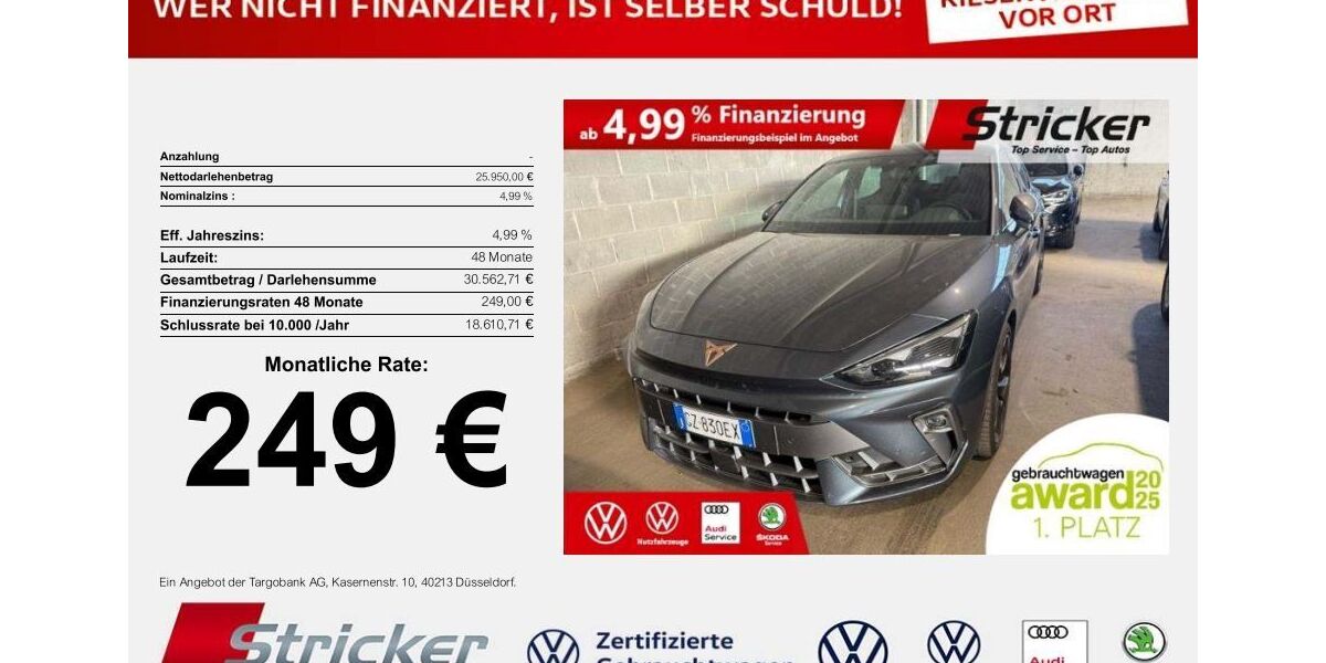 Cupra Leon 15.492 km 25.949 &euro; Detmold 32760