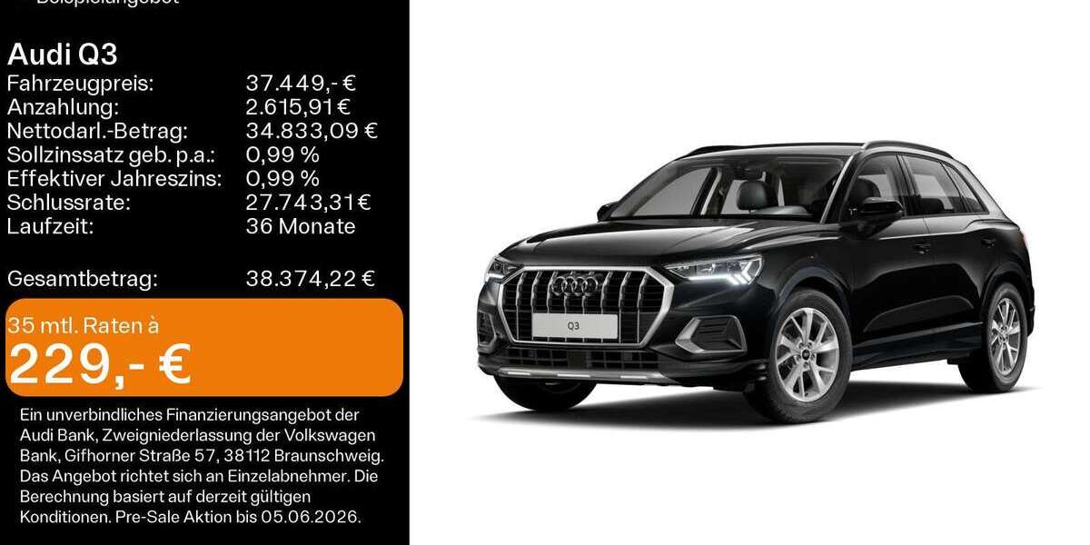 Audi Q3 24.700 km 37.449 &euro; Buedingen 63654