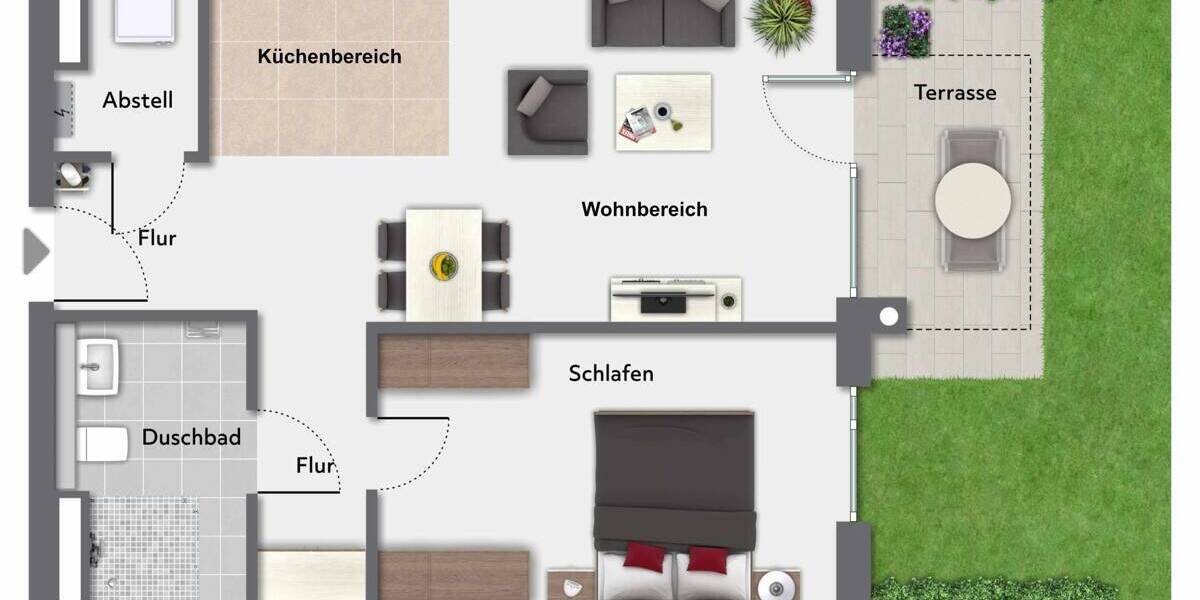 Etagenwohnung Pinneberg - 2 Zimmer, 63 m&sup2;, 349.000&euro; | Angebot:26658490